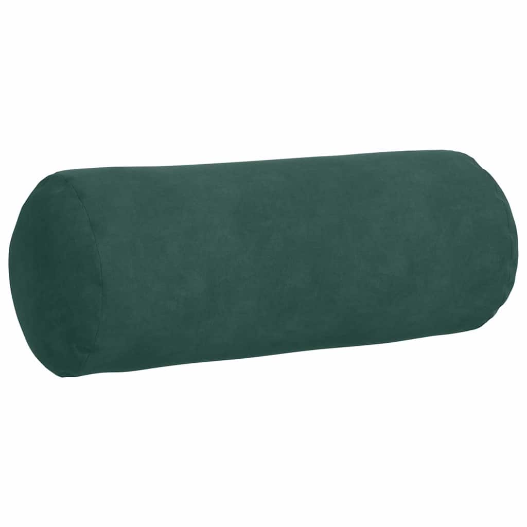 Cuscini a rullo 2 pcs Verde Scuro Ø 15 x 40 cm Tessuto in Cords