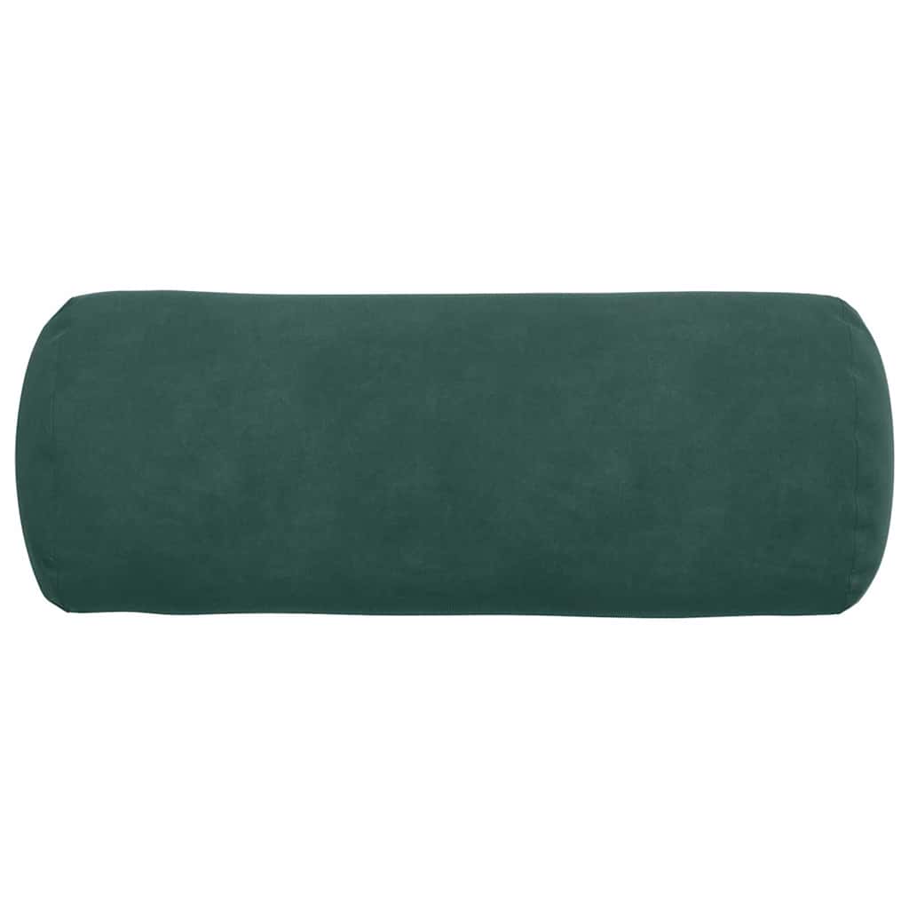 Cuscini a rullo 2 pcs Verde Scuro Ø 15 x 40 cm Tessuto in Cords