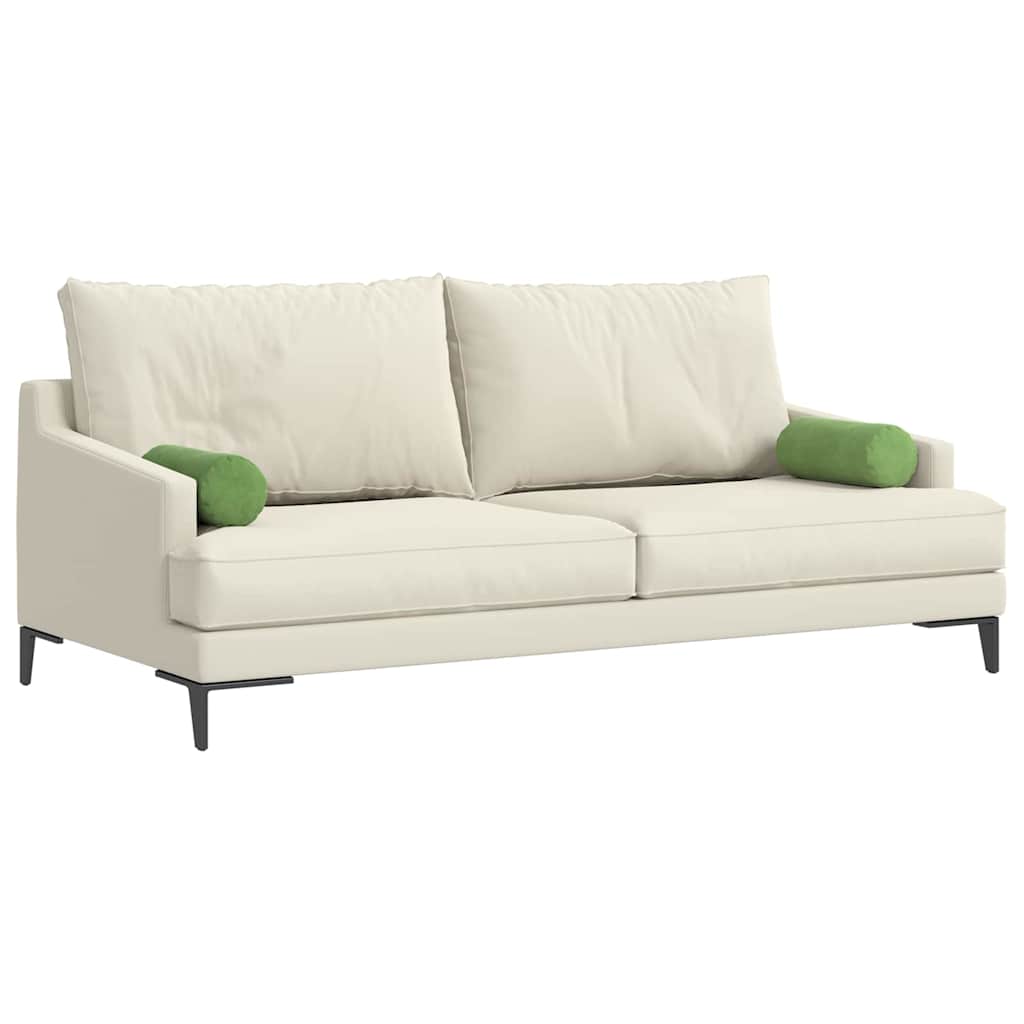 Cuscini a rullo 2 pcs Verde chiaro Ø 15 x 40 cm