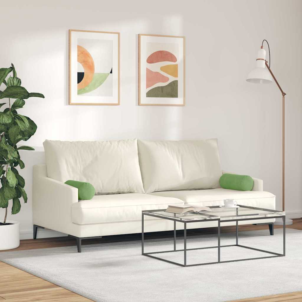 Cuscini a rullo 2 pcs Verde chiaro Ø 15 x 40 cm