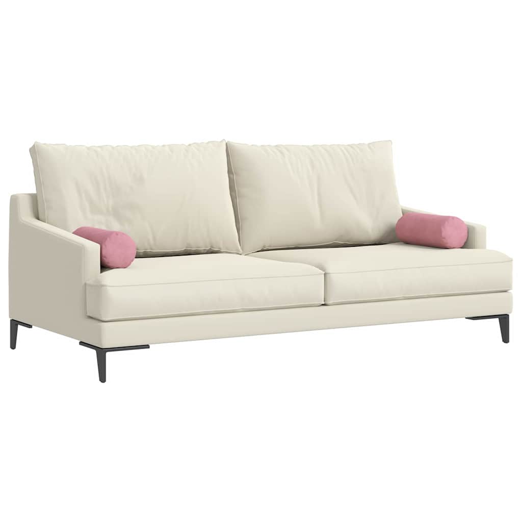 Cuscini a rullo 2 pcs Rosa Ø 15 x 40 cm Tessuto in Cords