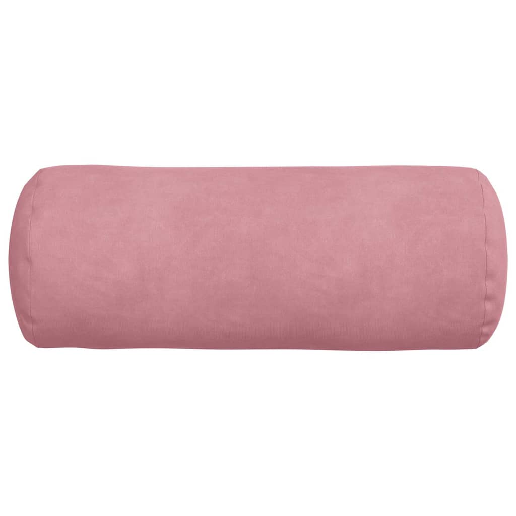 Cuscini a rullo 2 pcs Rosa Ø 15 x 40 cm Tessuto in Cords