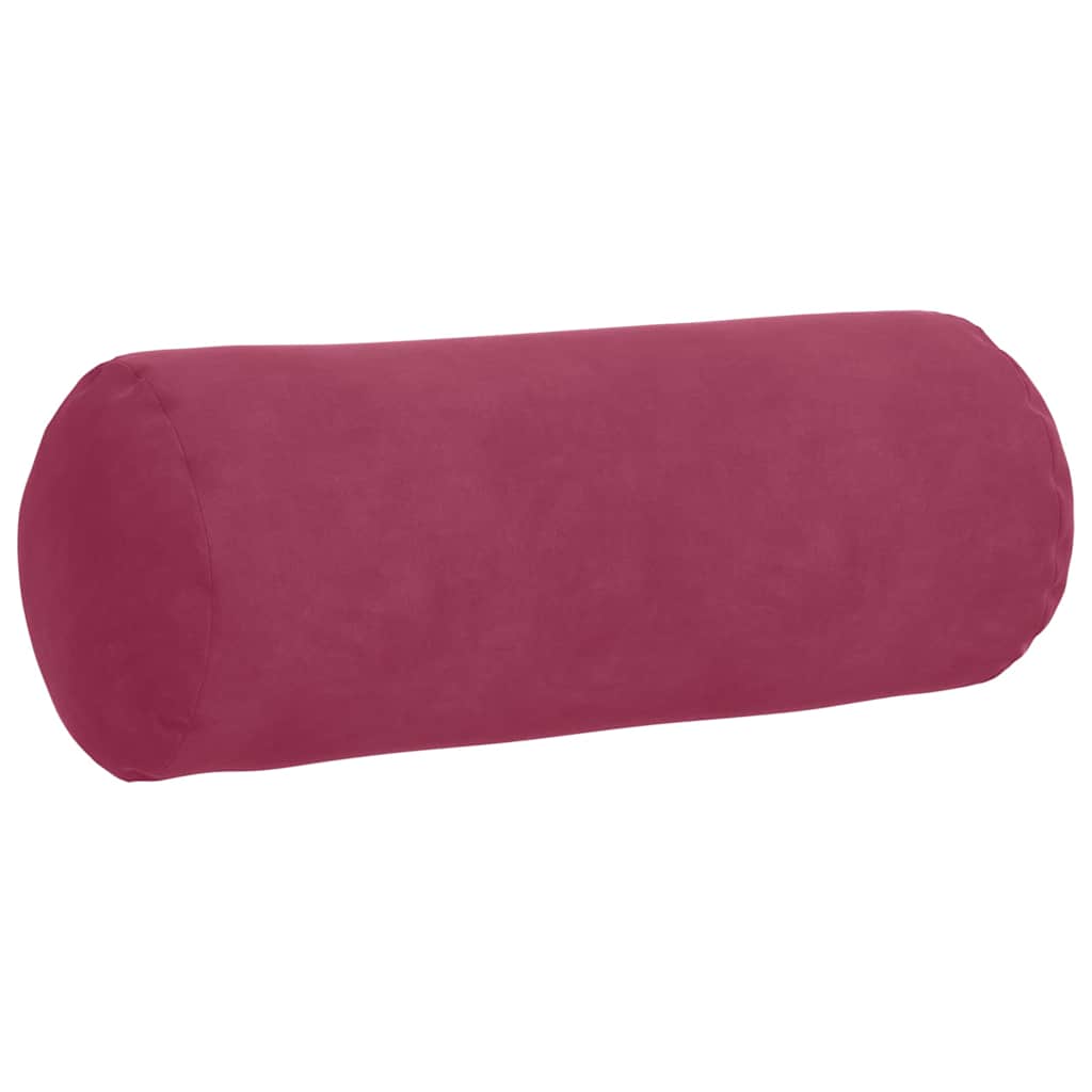 Cuscini a rullo 2 pcs Rosso Vino Ø 15 x 40 cm Tessuto in Cords
