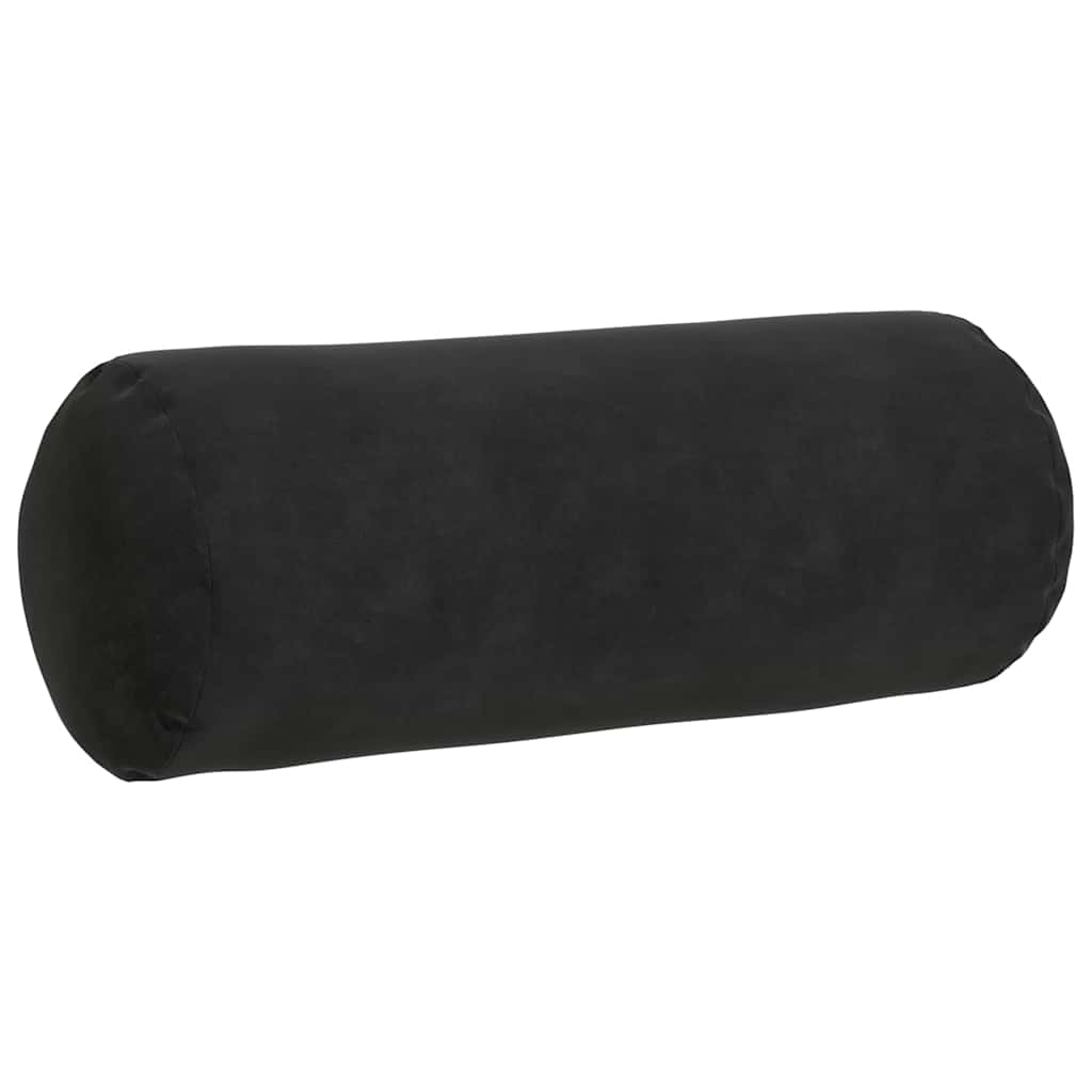 Cuscini a rullo 2 pcs Nero Ø 15 x 40 cm Tessuto in Cords