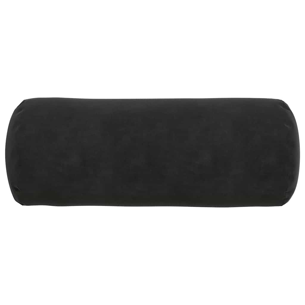 Cuscini a rullo 2 pcs Nero Ø 15 x 40 cm Tessuto in Cords