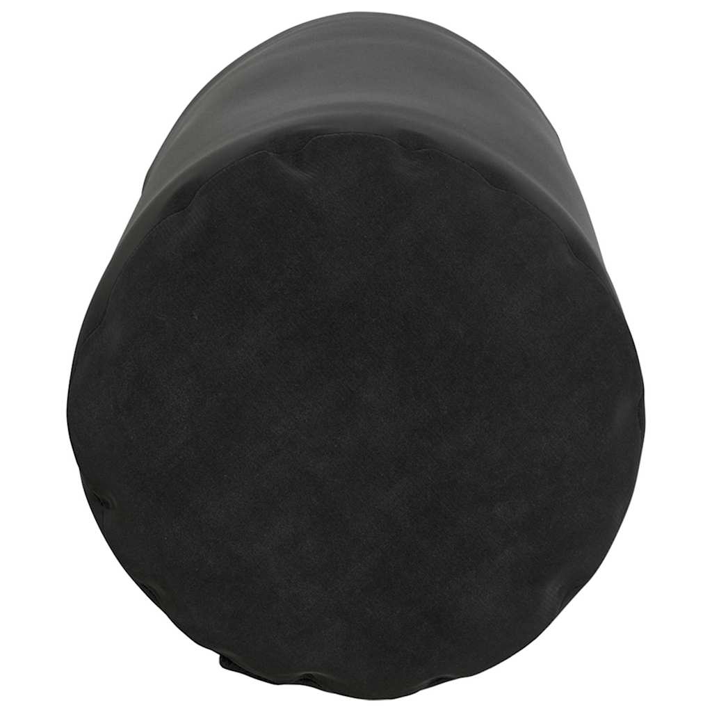 Cuscini a rullo 2 pcs Nero Ø 15 x 40 cm Tessuto in Cords