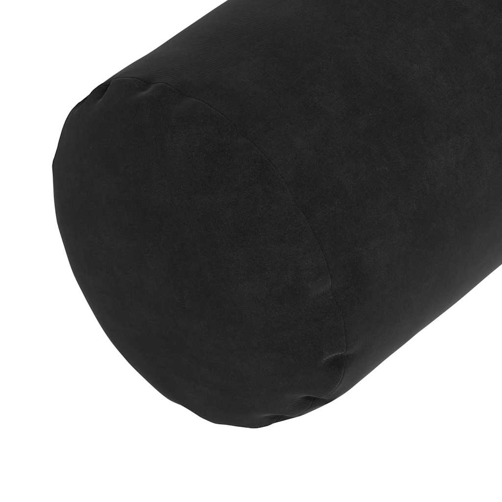 Cuscini a rullo 2 pcs Nero Ø 15 x 40 cm Tessuto in Cords