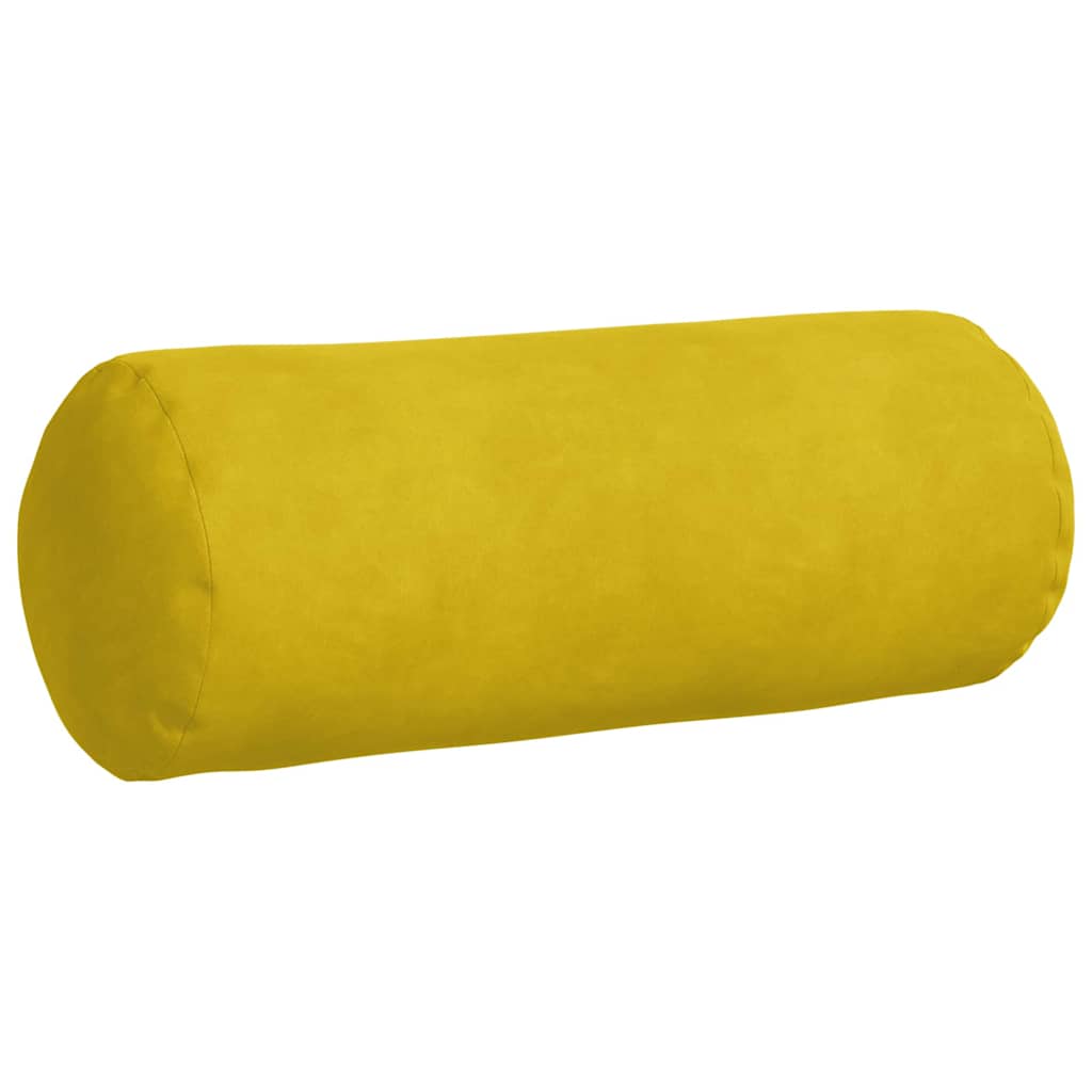 Cuscini a rullo 2 pcs Giallo Ø 15 x 40 cm Tessuto in Cords