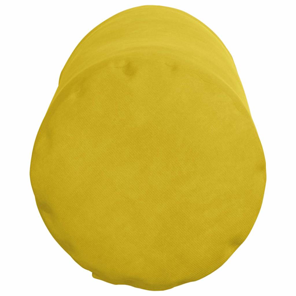 Cuscini a rullo 2 pcs Giallo Ø 15 x 40 cm Tessuto in Cords