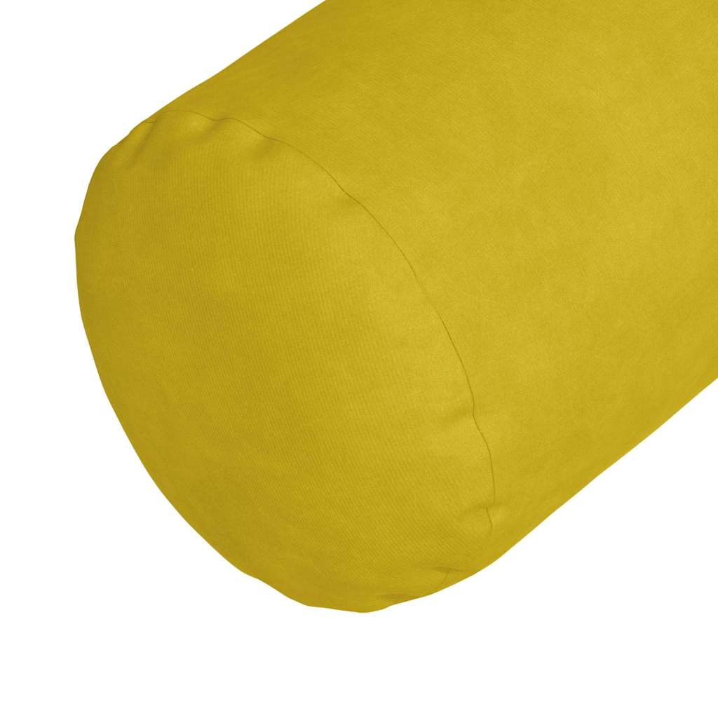 Cuscini a rullo 2 pcs Giallo Ø 15 x 40 cm Tessuto in Cords