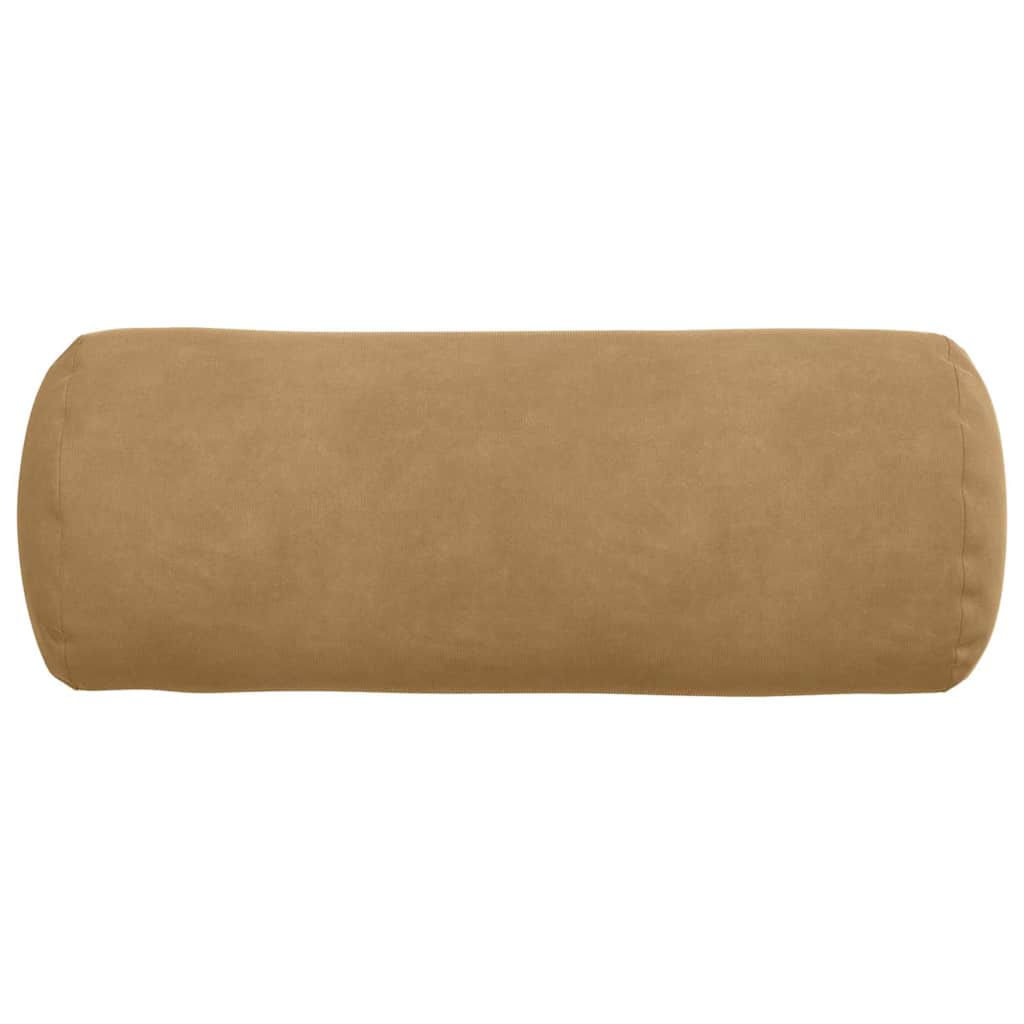 Cuscini a rullo 2 pcs Marrone Ø 15 x 40 cm Tessuto in Cords