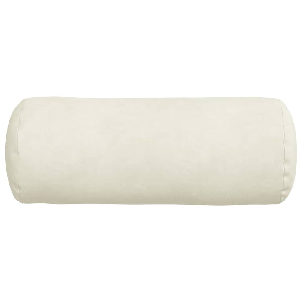 Cuscini a rullo 2 pcs Crema Ø 15 x 40 cm Tessuto in Cords