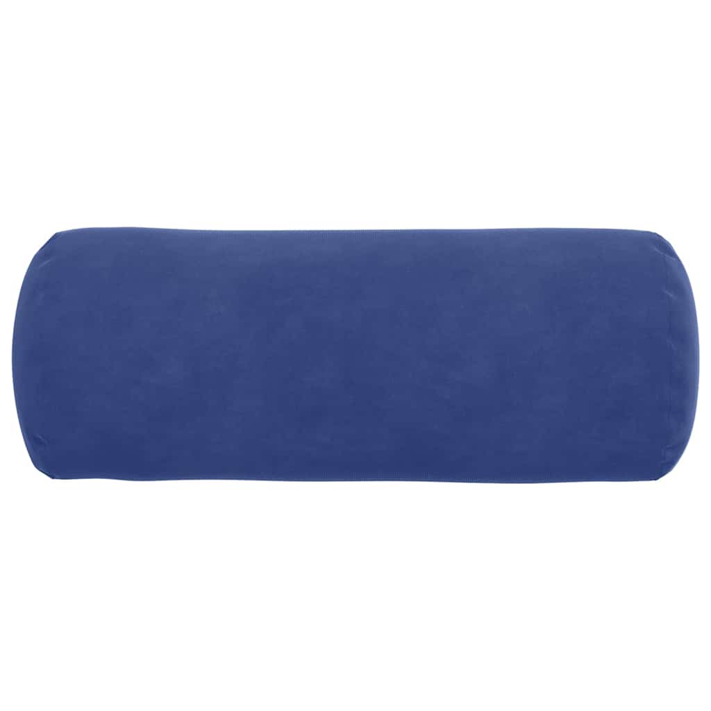 Cuscini a rullo 2 pcs Blu Polizia Ø 15 x 40 cm Tessuto in Cords