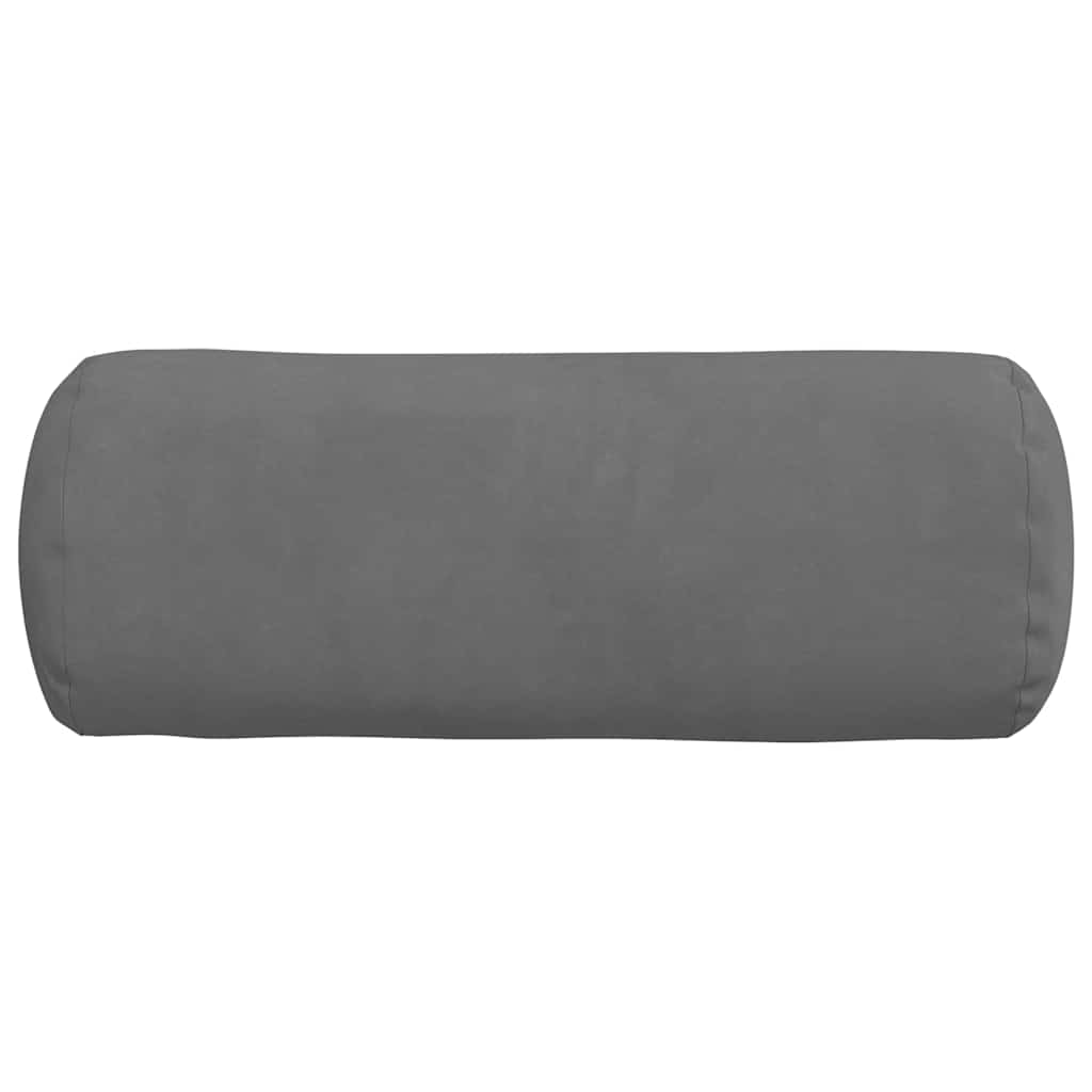 Cuscini a rullo 2 pcs Grigio scuro Ø 15 x 40 cm