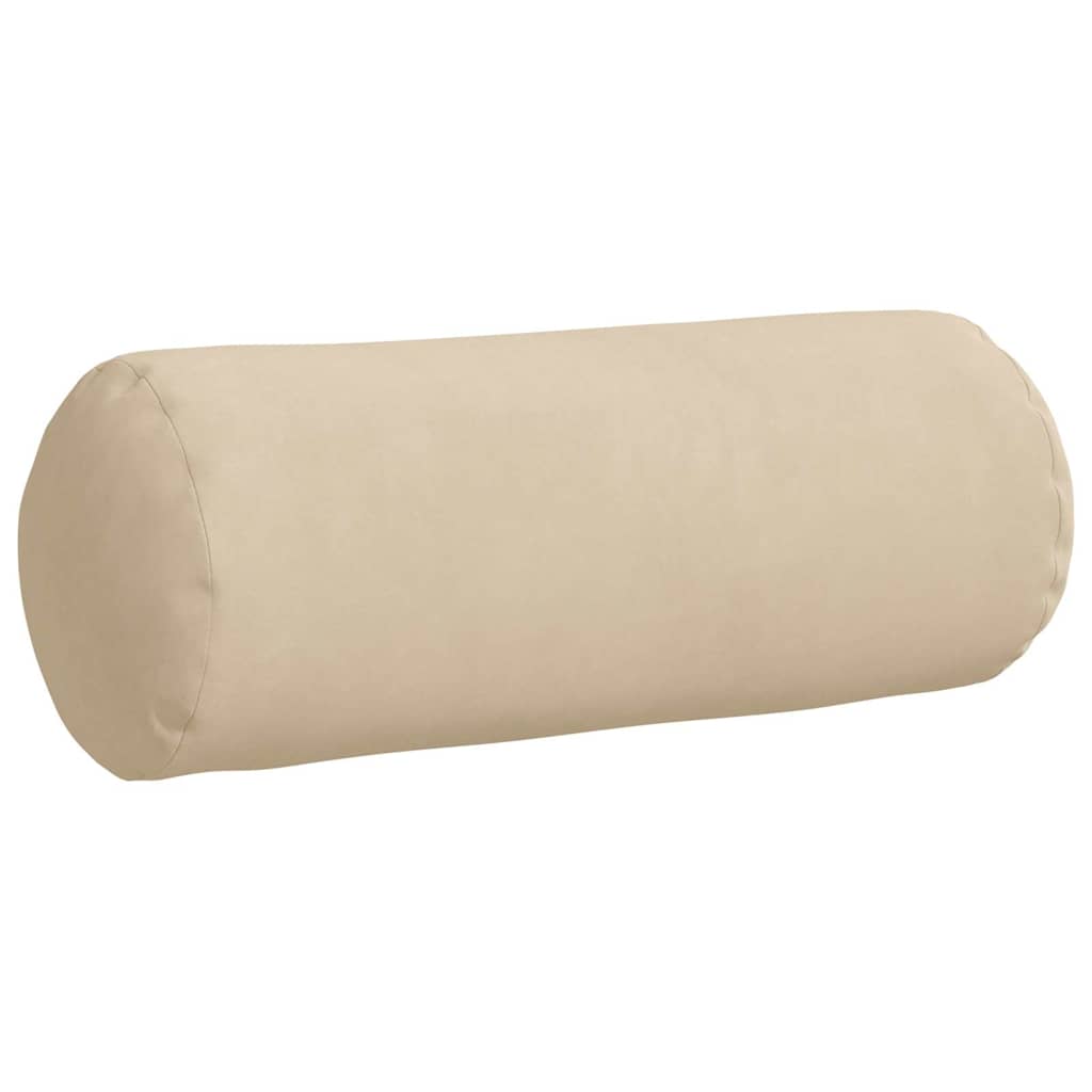 Cuscini a rullo 2 pcs Crema Ø 15 x 40 cm Tessuto in Microfibra