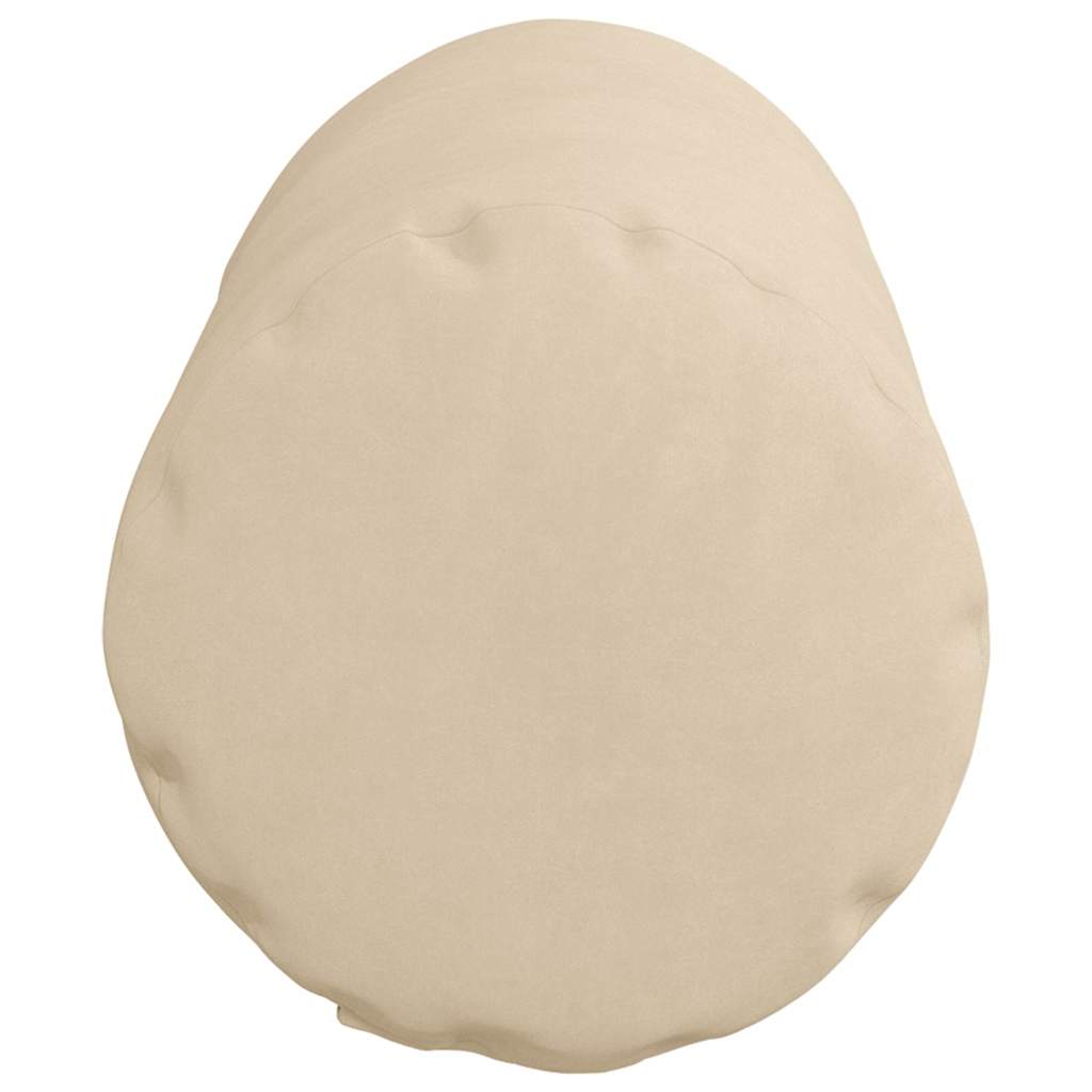 Cuscini a rullo 2 pcs Crema Ø 15 x 40 cm Tessuto in Microfibra