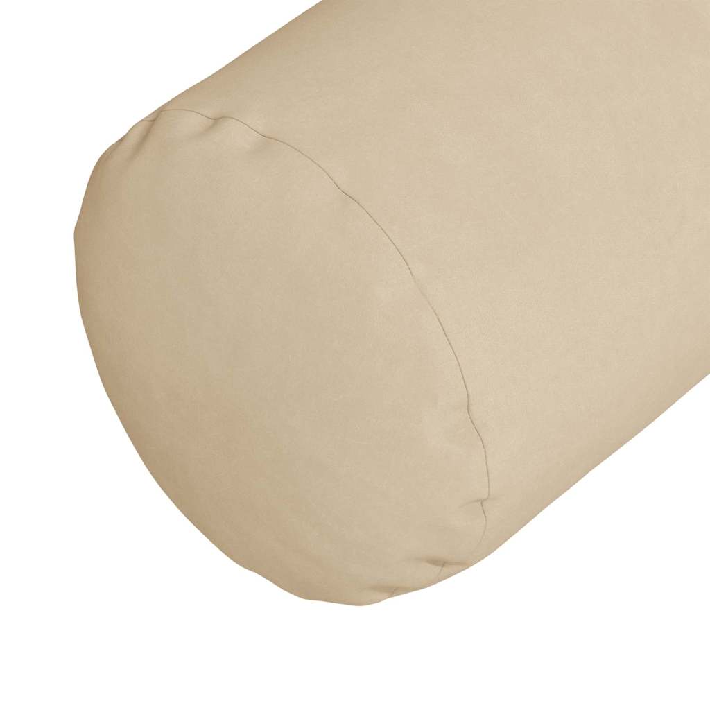 Cuscini a rullo 2 pcs Crema Ø 15 x 40 cm Tessuto in Microfibra