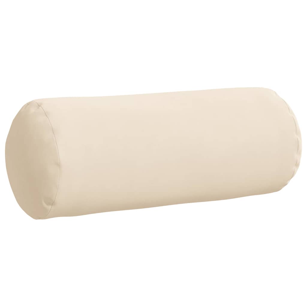 Cuscini a rullo 2 pcs Beige Ø 15 x 40 cm Tessuto in Microfibra