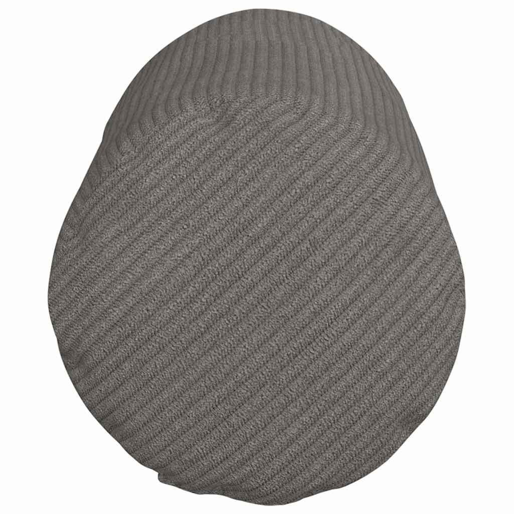 Cuscini a rullo 2 pz Tessuto in Cords Grigio chiaro