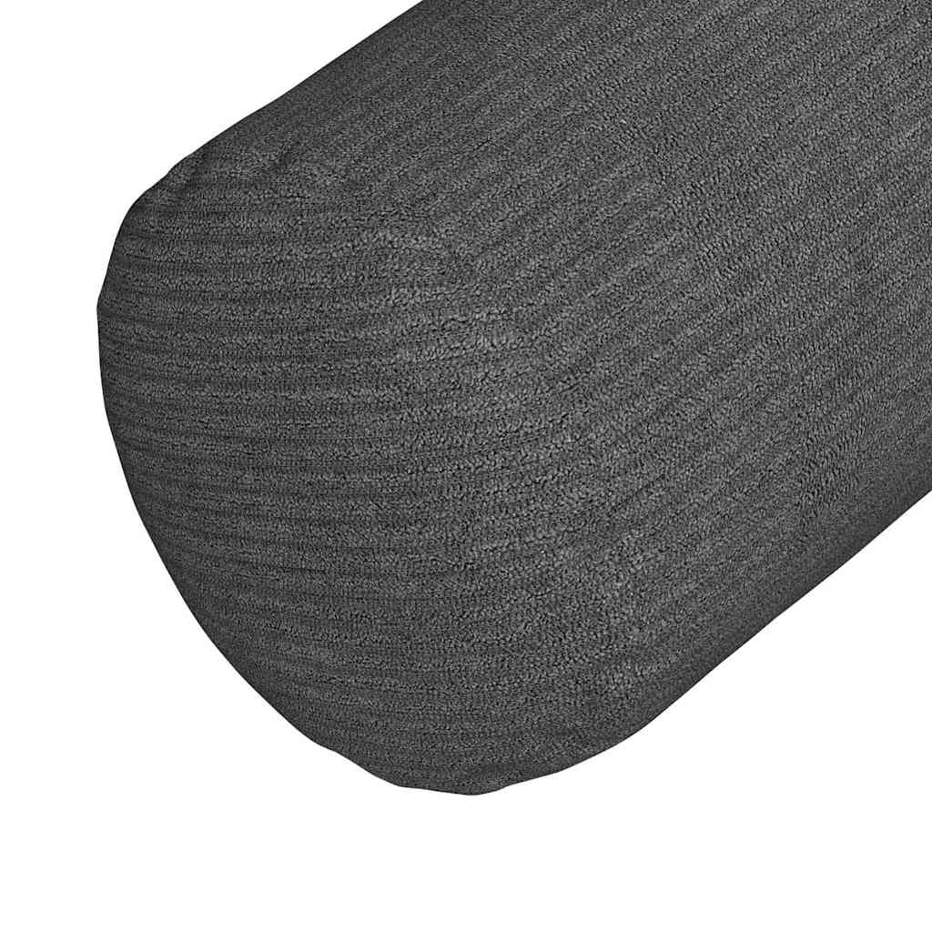 Cuscini a rullo 2 pcs Grigio scuro Ø 15 x 40 cm