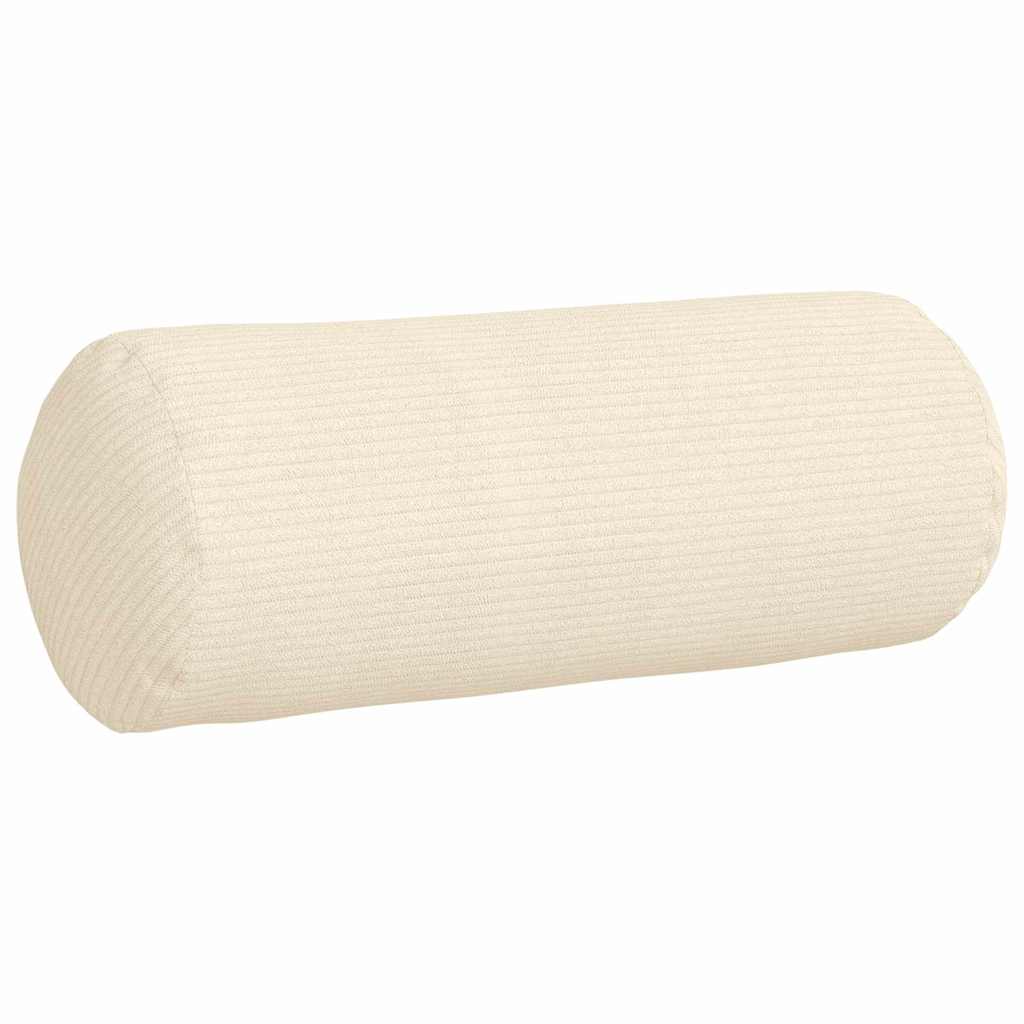 Cuscini a rullo 2 pcs Crema Ø 15 x 40 cm Tessuto in Cords