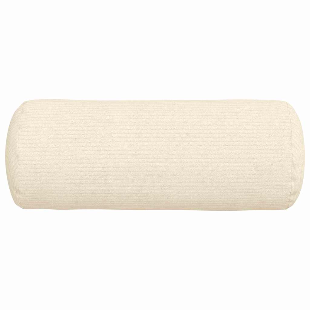 Cuscini a rullo 2 pcs Crema Ø 15 x 40 cm Tessuto in Cords