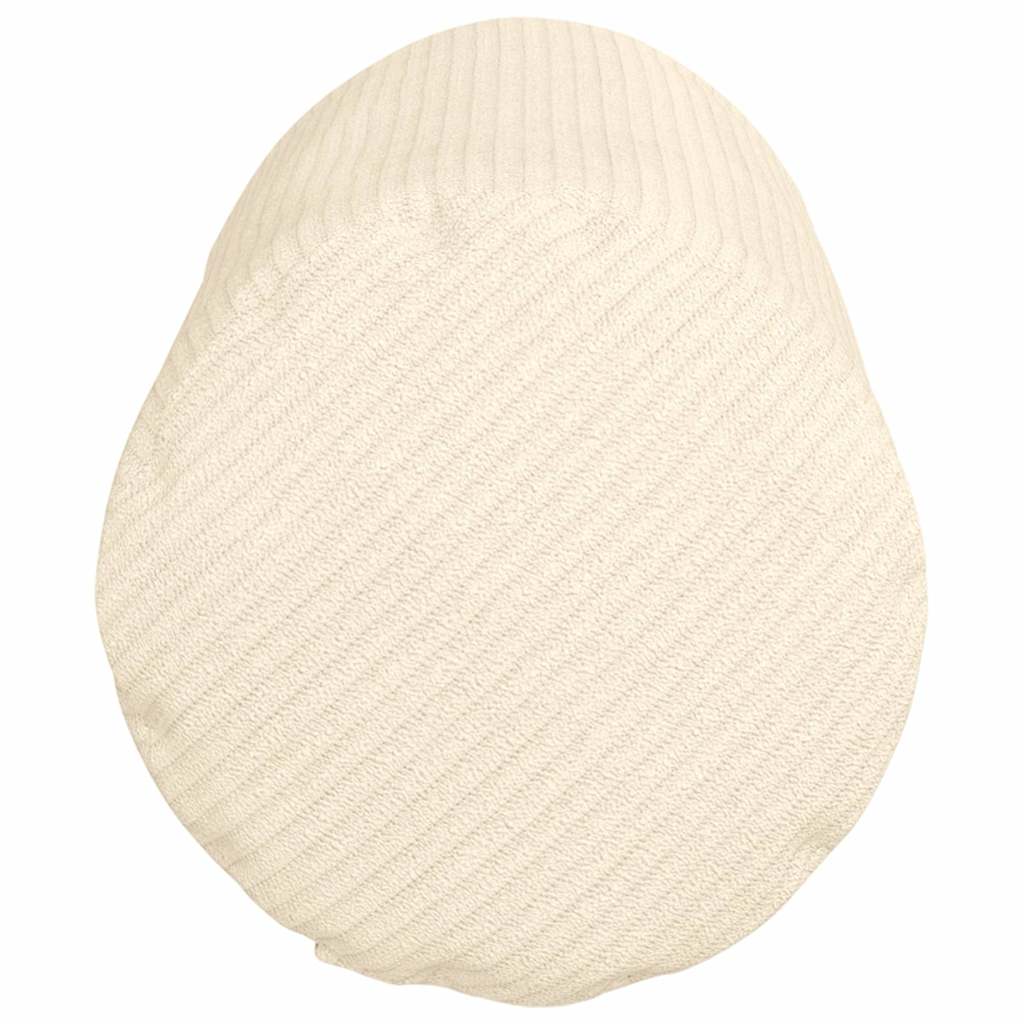 Cuscini a rullo 2 pcs Crema Ø 15 x 40 cm Tessuto in Cords