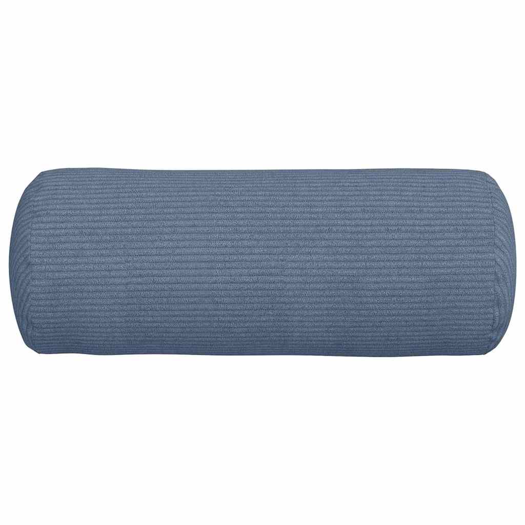 Cuscini a rullo 2 pcs Blu Ø 15 x 40 cm Tessuto in Cords