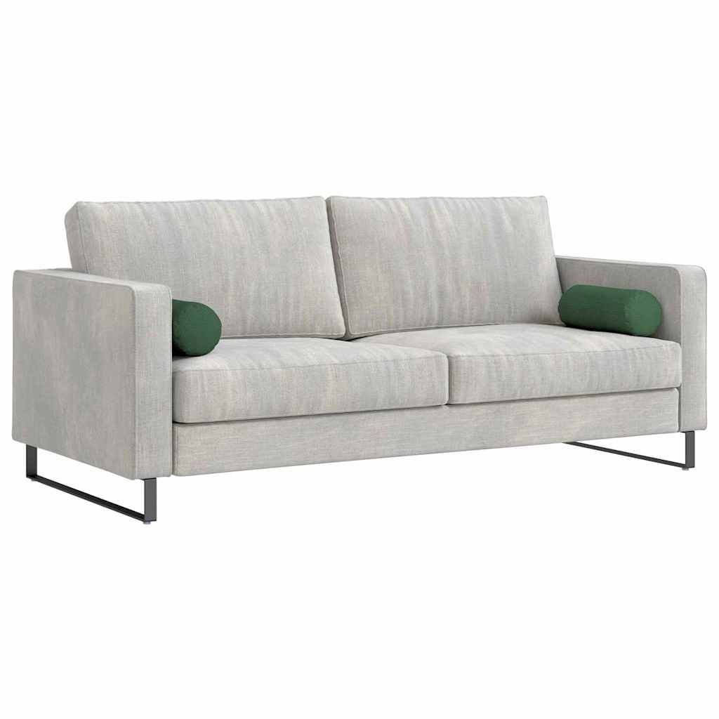 Cuscini a rullo 2 pcs Verde Scuro Ø 15 x 40 cm Tessuto in Cords
