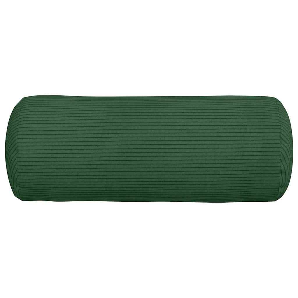 Cuscini a rullo 2 pcs Verde Scuro Ø 15 x 40 cm Tessuto in Cords