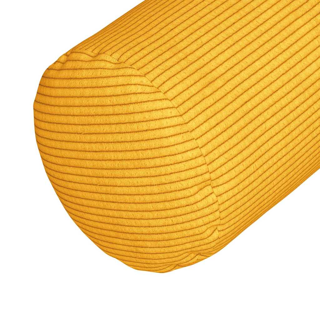 Cuscini a rullo 2 pcs Giallo Chiaro Ø 15 x 40 cm