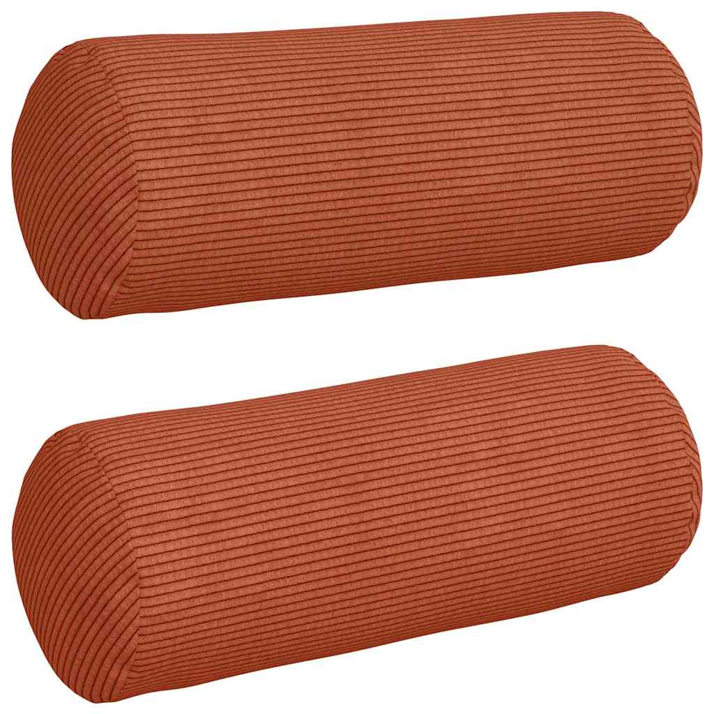 Cuscini a rullo 2 pcs Rosso Arancio Ø 15 x 40 cm