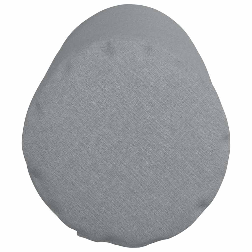 Cuscini a rullo 2 pz Tessuto Grigio chiaro Ø 25 x 70 cm