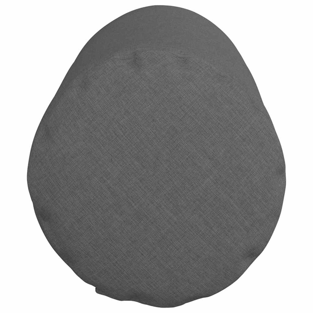 Cuscini a rullo 2 pz Tessuto Grigio scuro Ø 25 x 70 cm