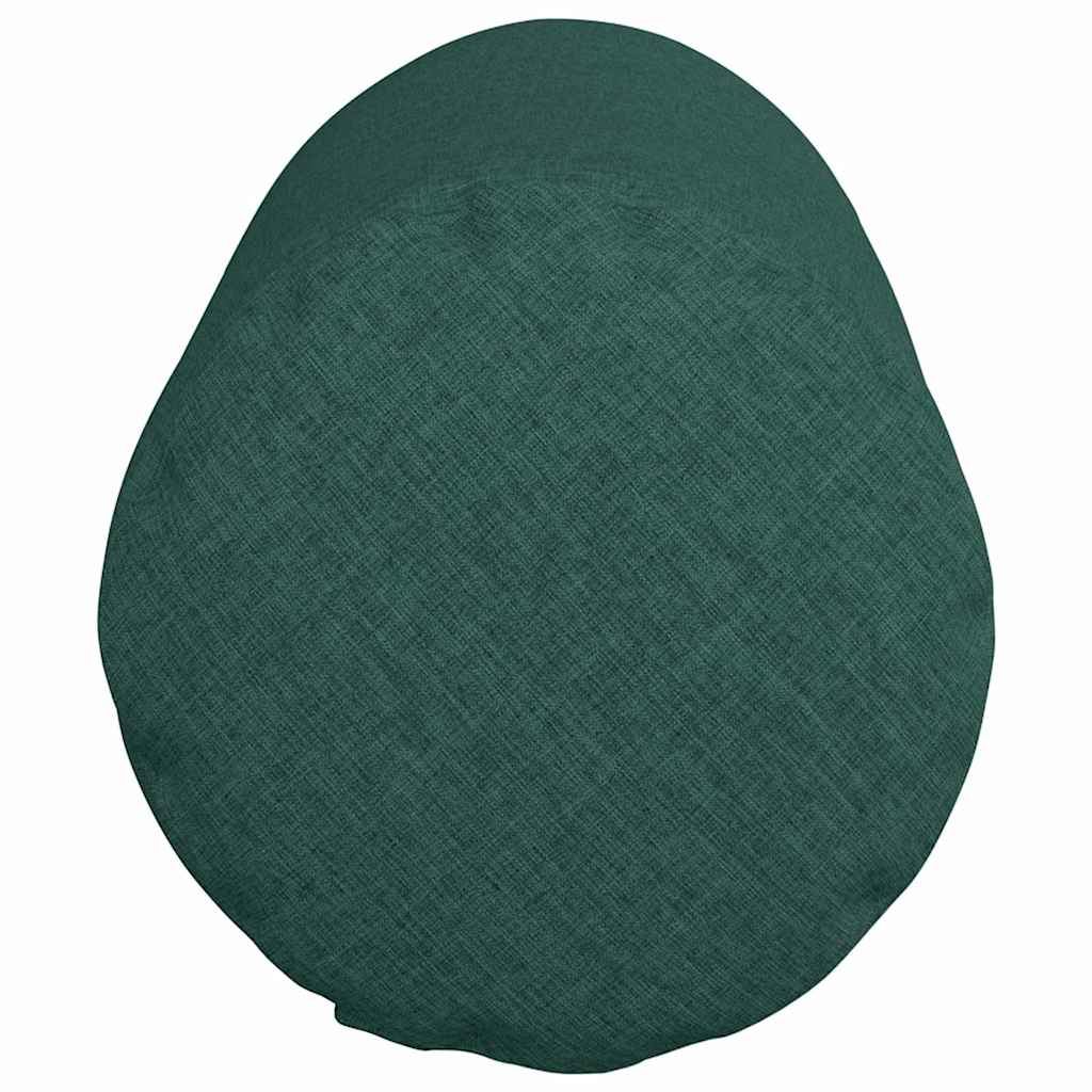 Cuscini a rullo 2 pz Tessuto Verde Scuro Ø 25 x 70 cm
