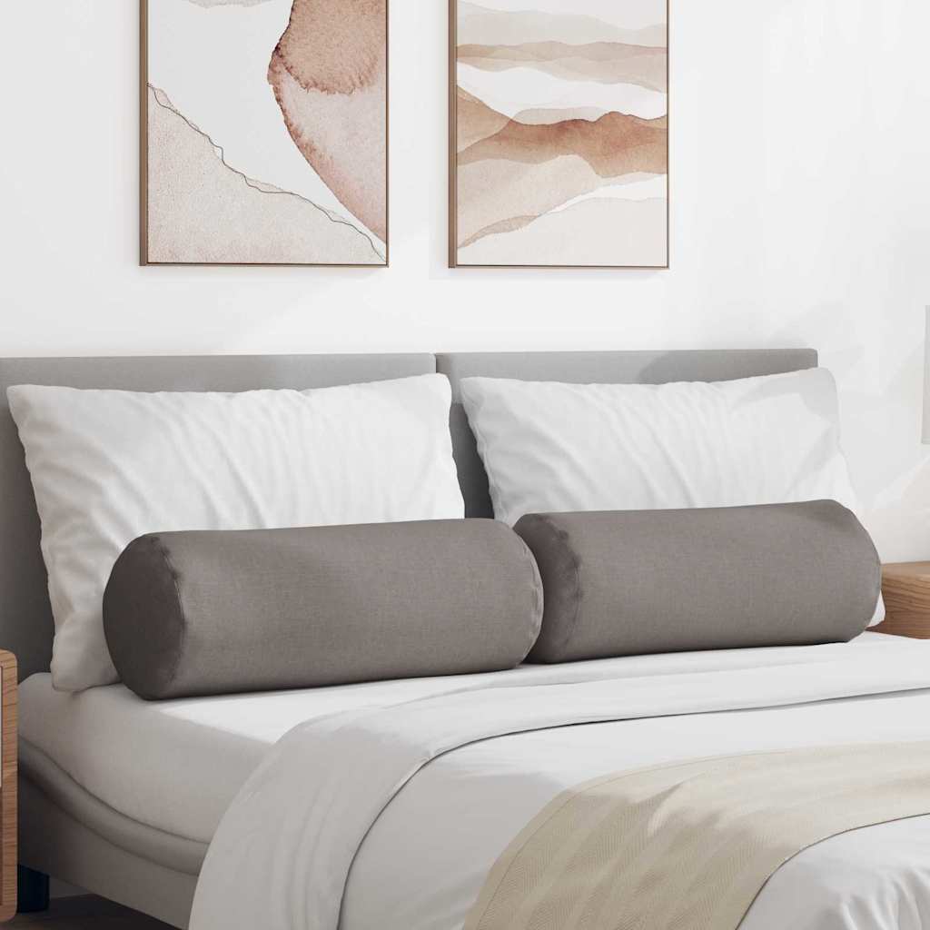 Cuscini a rullo 2 pz Tessuto Talpa Ø 25 x 70 cm