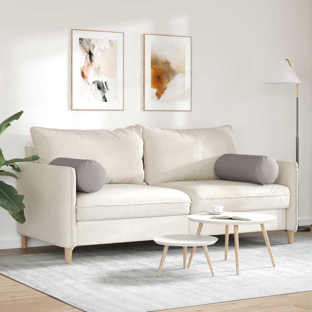 Cuscini a rullo 2 pz Tessuto Talpa Ø 25 x 70 cm