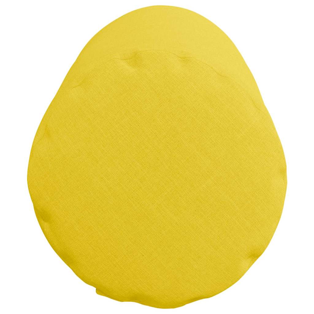Cuscini a rullo 2 pz Tessuto Giallo Chiaro Ø 25 x 70 cm