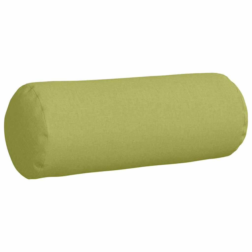 Cuscini a rullo 2 pz Tessuto Verde chiaro Ø 25 x 70 cm