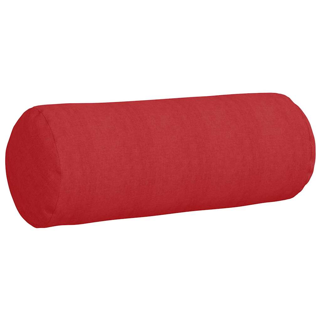 Cuscini a rullo 2 pz Tessuto Rosso Ø 25 x 70 cm