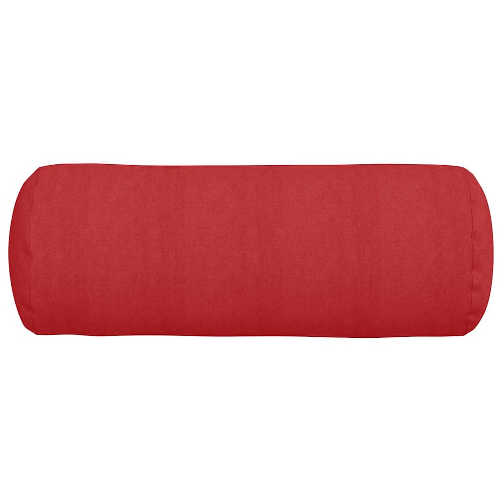 Cuscini a rullo 2 pz Tessuto Rosso Ø 25 x 70 cm