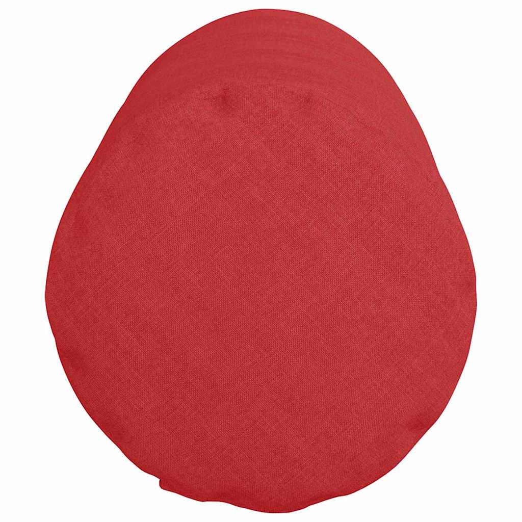 Cuscini a rullo 2 pz Tessuto Rosso Ø 25 x 70 cm