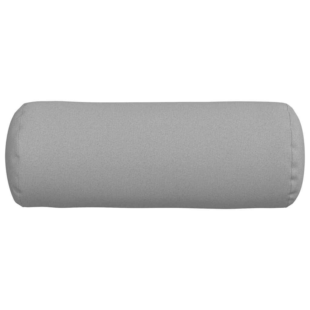 Cuscini a rullo 2 pz Tessuto Grigio Nuvola Ø 25 x 70 cm