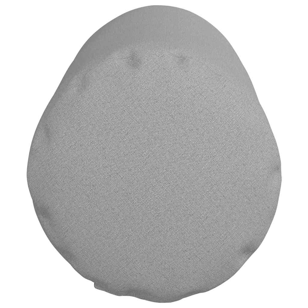 Cuscini a rullo 2 pz Tessuto Grigio Nuvola Ø 25 x 70 cm