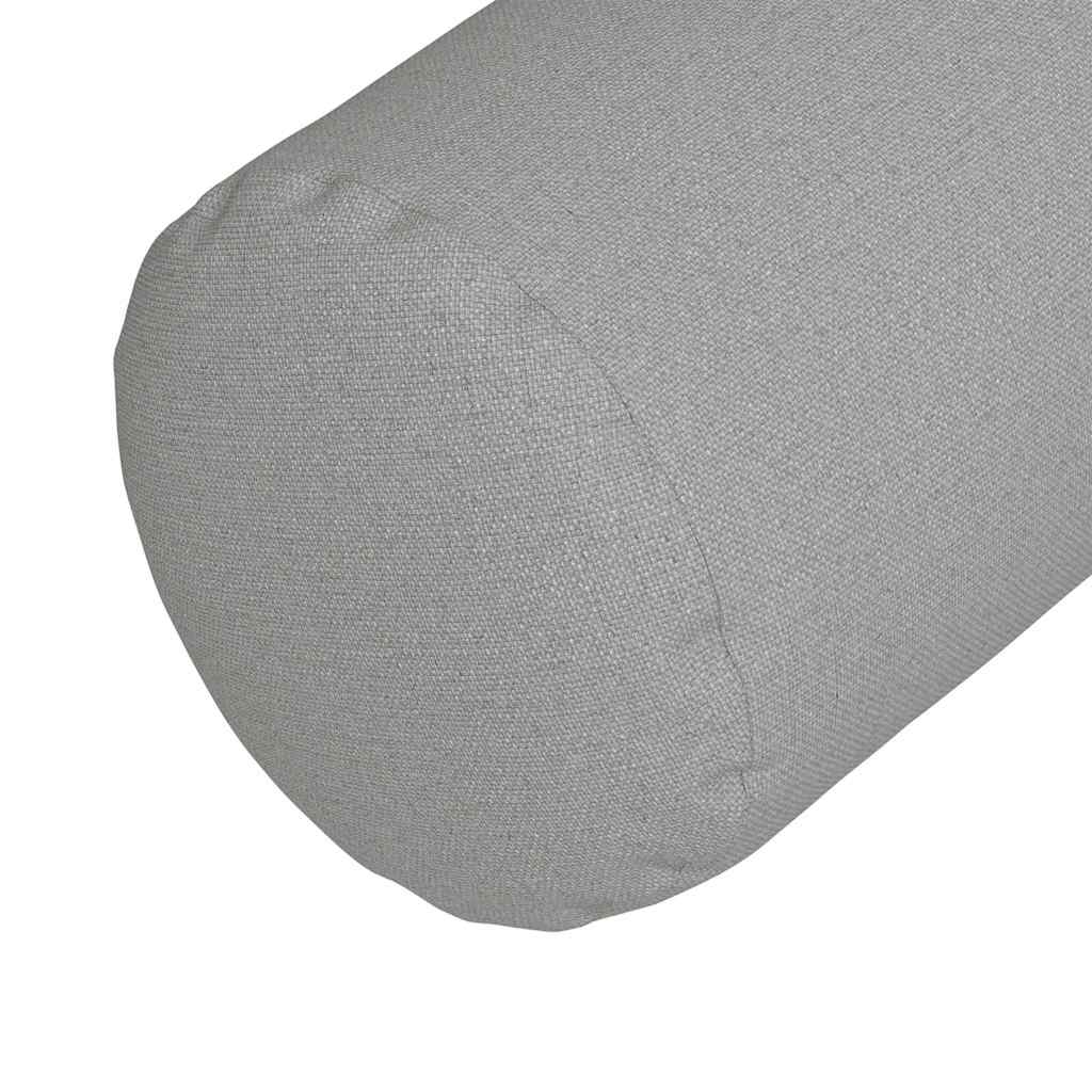 Cuscini a rullo 2 pz Tessuto Grigio Nuvola Ø 25 x 70 cm