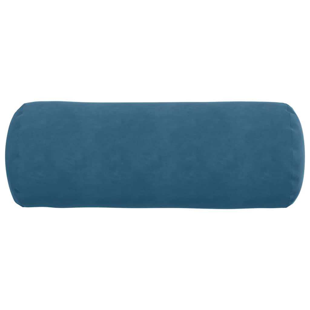 Cuscini a rullo 2 pcs Blu Ø 25 x 70 cm Tessuto in Cords