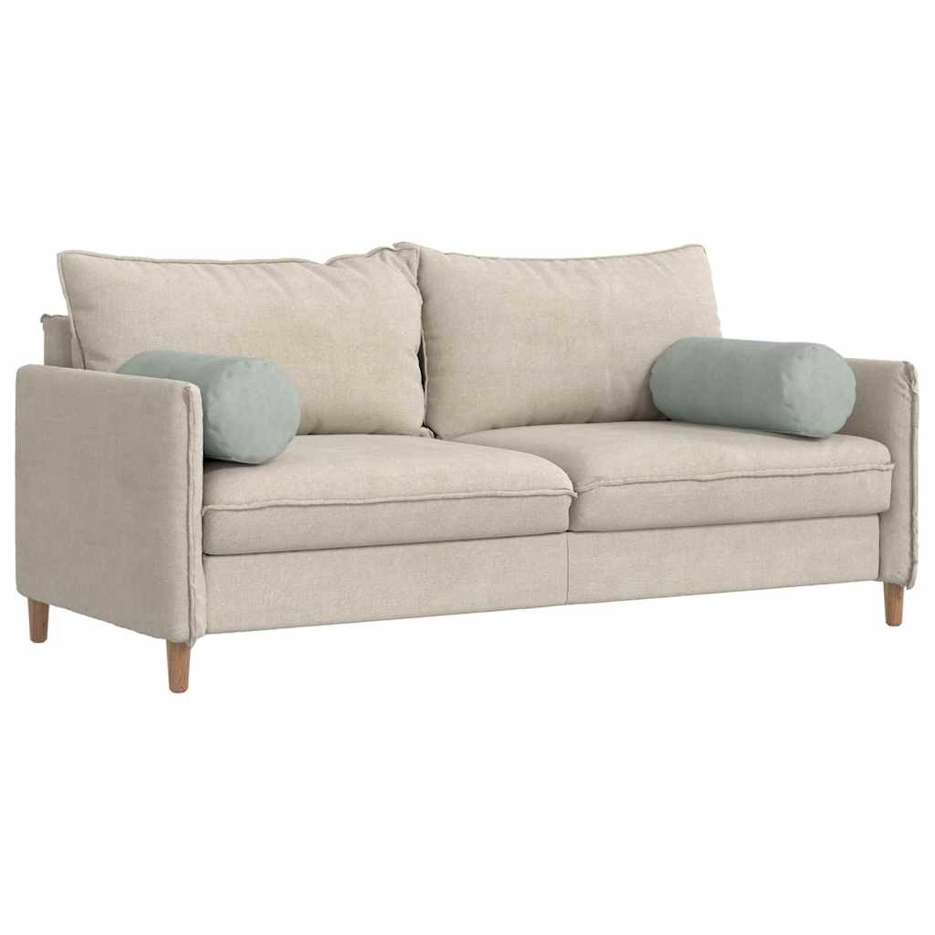 Cuscini a rullo 2 pcs Grigio chiaro Ø 25 x 70 cm