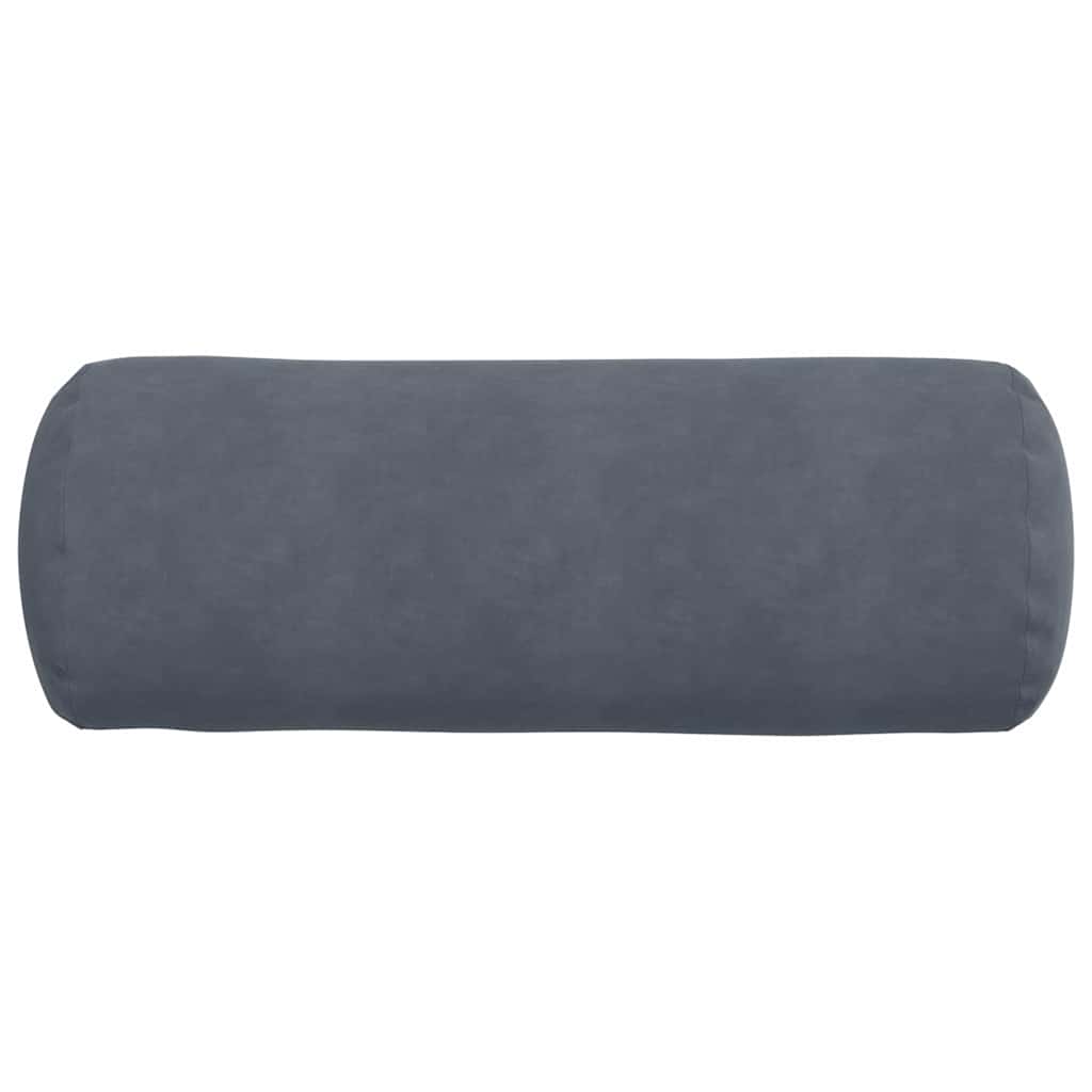Cuscini a rullo 2 pcs Grigio scuro Ø 25 x 70 cm