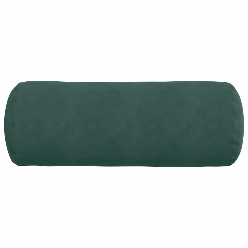 Cuscini a rullo 2 pcs Verde Scuro Ø 25 x 70 cm Tessuto in Cords