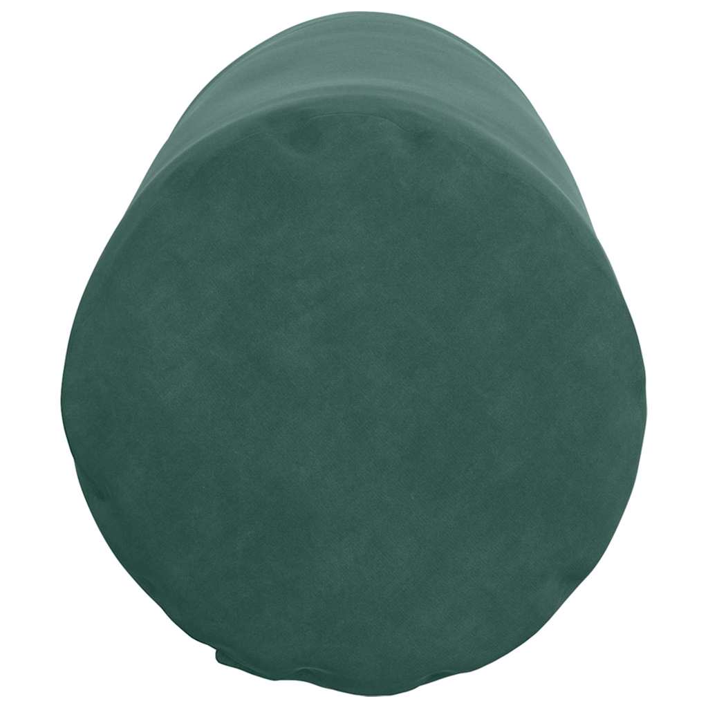 Cuscini a rullo 2 pcs Verde Scuro Ø 25 x 70 cm Tessuto in Cords